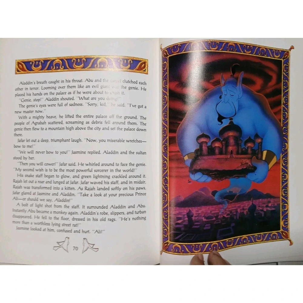 Disney's Aladdin~Adapted from the‎ film by A.L. Singer~Hardcover~1992